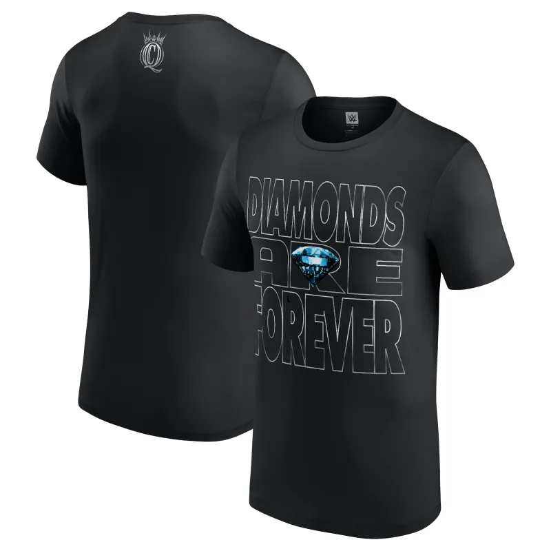 Men's Black Charlotte Flair Diamonds Are Forever T-Shirt sold by WWE
