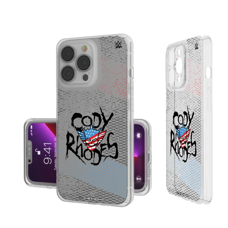 Keyscaper Cody Rhodes Steel Clear iPhone Case sold by WWE