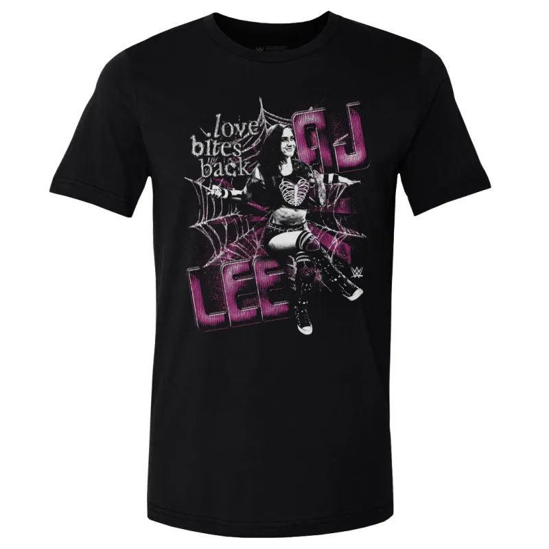 Men's 500 Level Black AJ Lee Spider Web T-Shirt sold by WWE