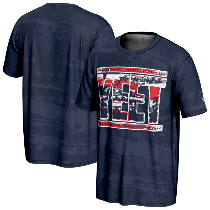 Men's ProSphere Navy Jey Uso Americana T-Shirt sold by WWE