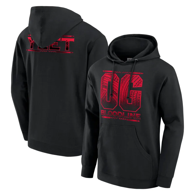 Men's Black The Bloodline OG Bloodline Pullover Hoodie sold by WWE