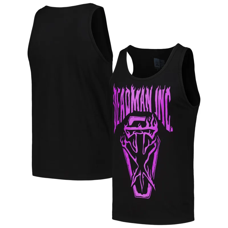 Men's Black The Undertaker Deadman Inc. Scoop Neck Tank Top sold by WWE