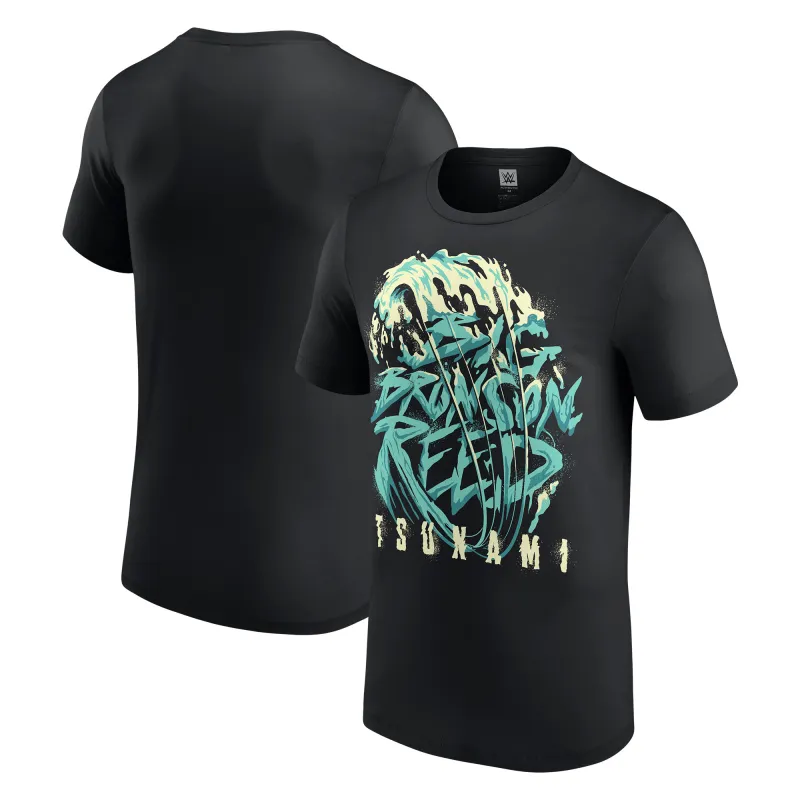 Men's Black Bronson Reed Tsunami T-Shirt sold by WWE