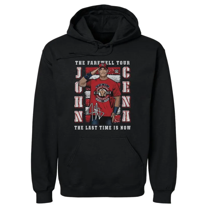 Men's 500 Level Black John Cena Farewell Tour 2025 Pullover Hoodie sold by WWE