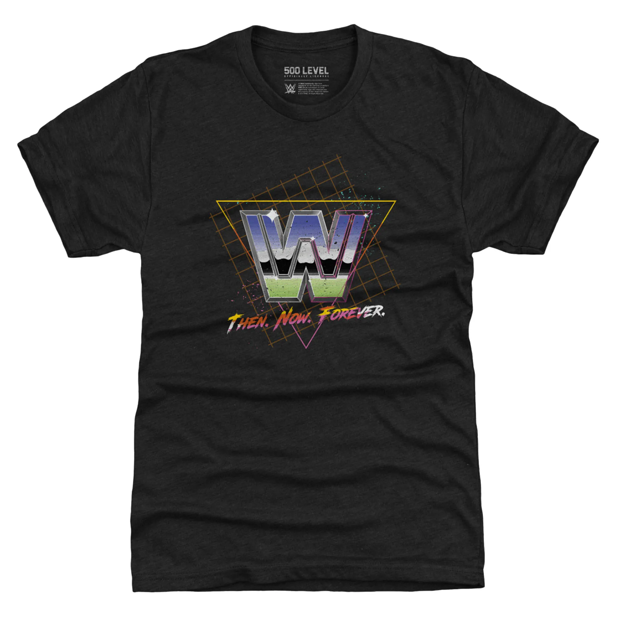 Men's 500 Level Heather Black WWE Premium T-Shirt sold by WWE