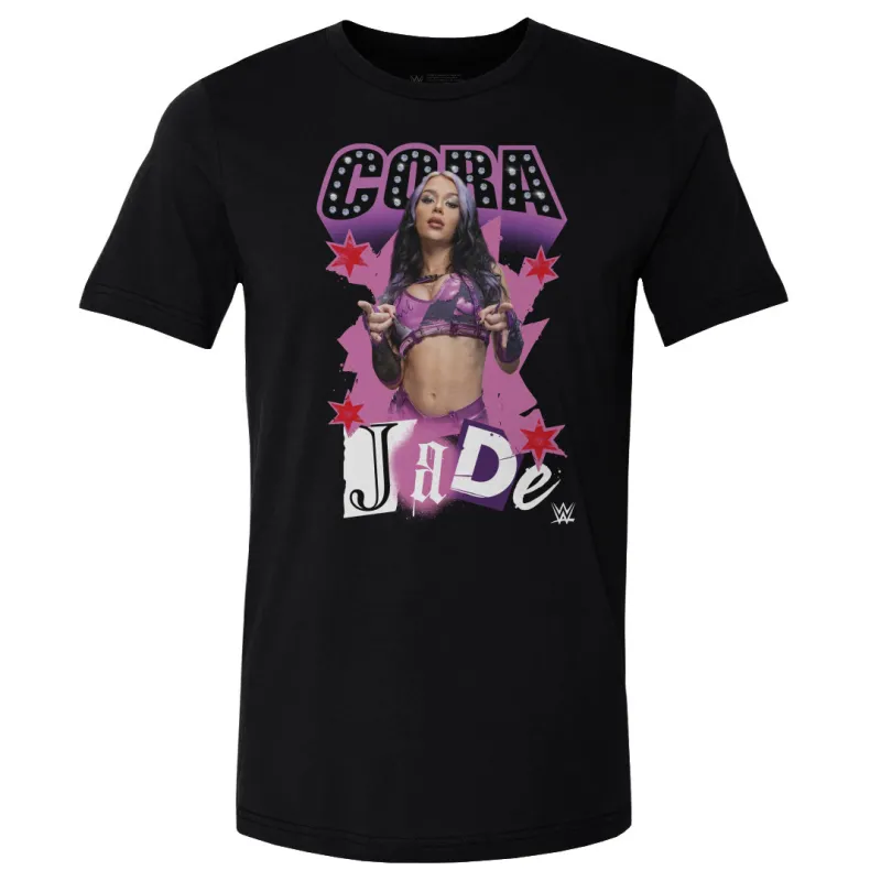 Men's 500 Level Black Cora Jade Pose T-Shirt sold by WWE