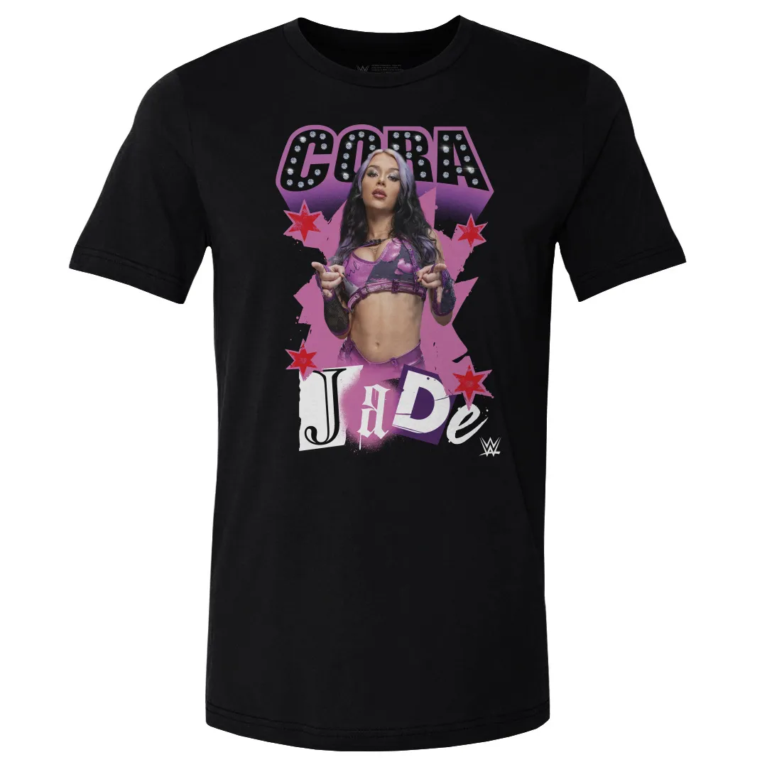 Men's 500 Level Black Cora Jade Pose T-Shirt sold by WWE