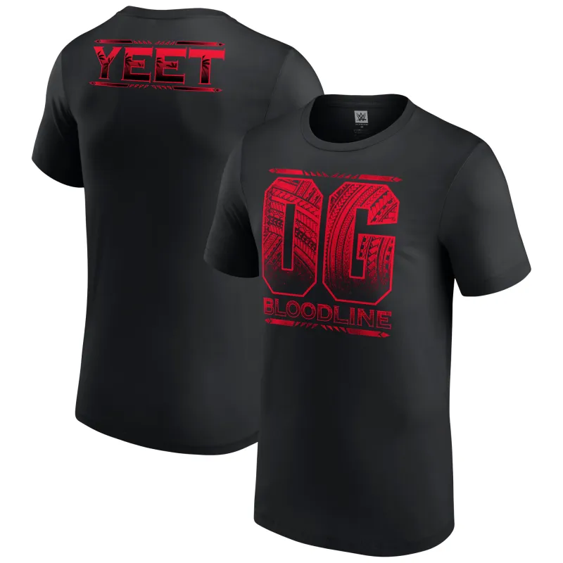 Men's Black The Bloodline OG Bloodline T-Shirt sold by WWE