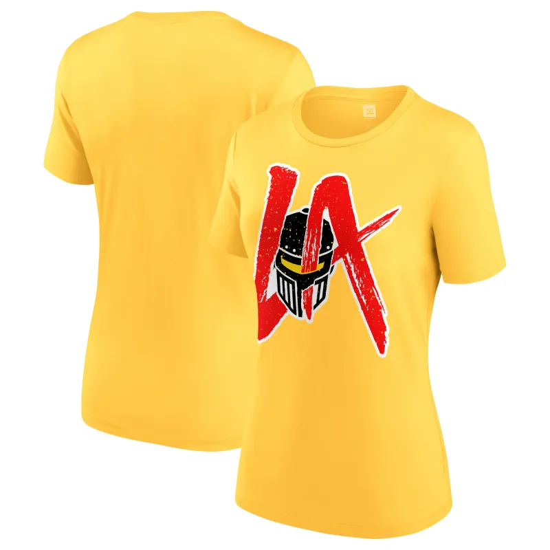 Women's Yellow LA Knight Big Logo T-Shirt sold by WWE
