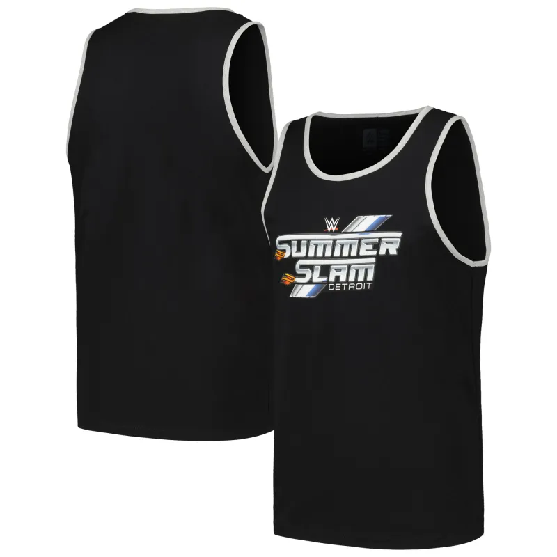 Men's Black SummerSlam 2023 Logo Tank Top sold by WWE