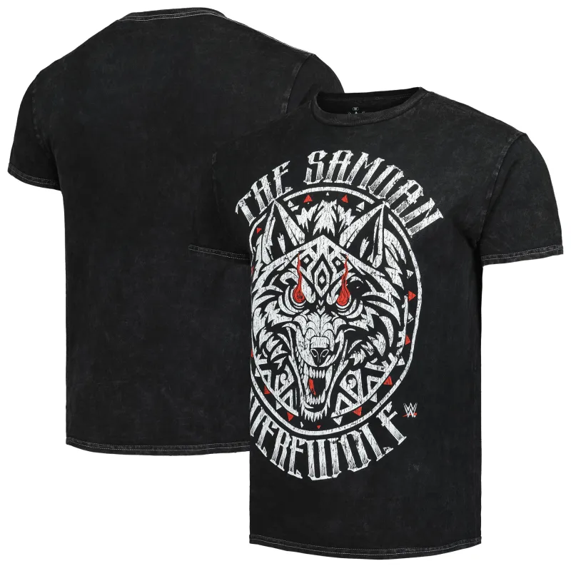 Men's Ripple Junction  Black Jacob Fatu Samoan Werewolf Tattoo Graphic T-Shirt sold by WWE