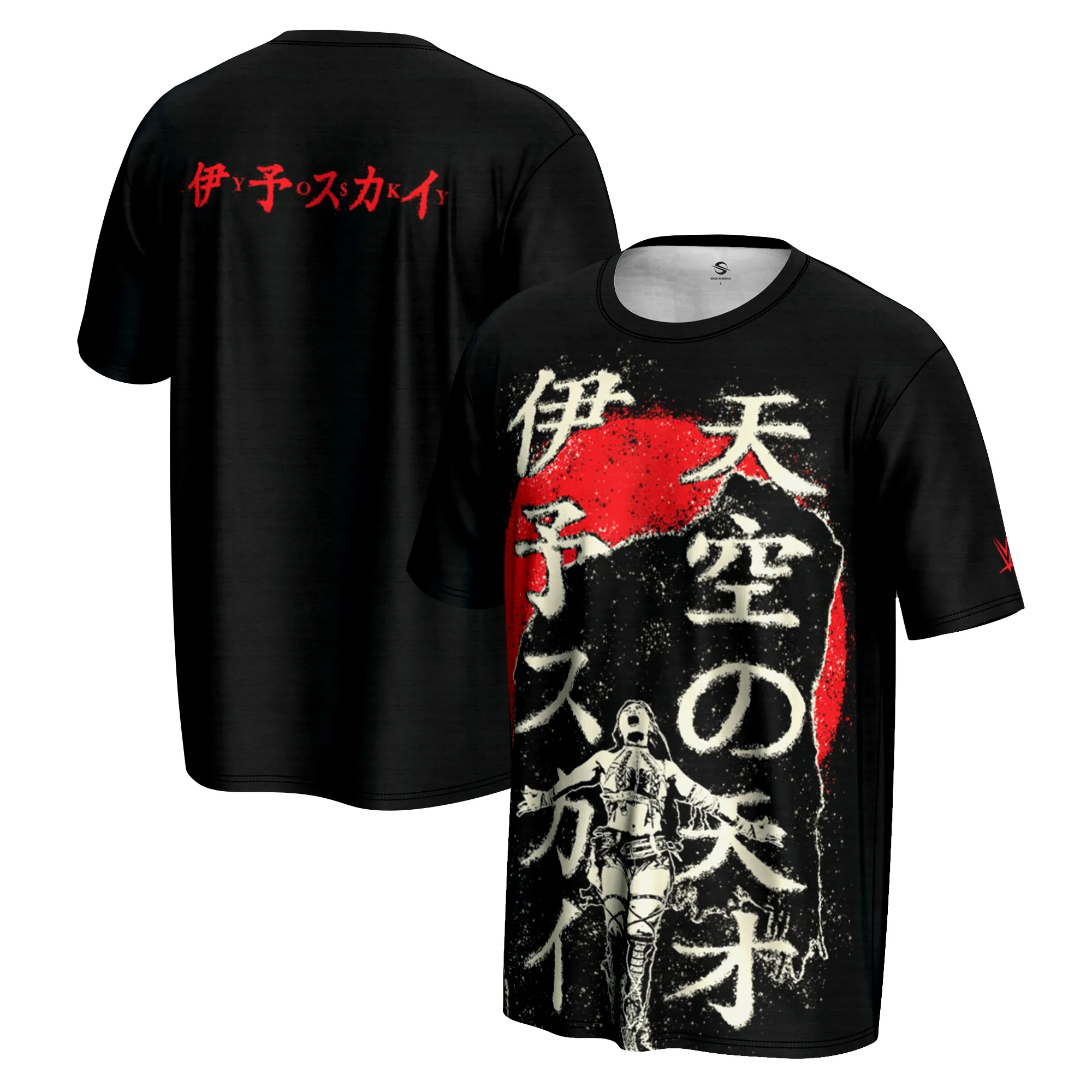 Men's ProSphere Black IYO SKY Japanese T-Shirt sold by WWE