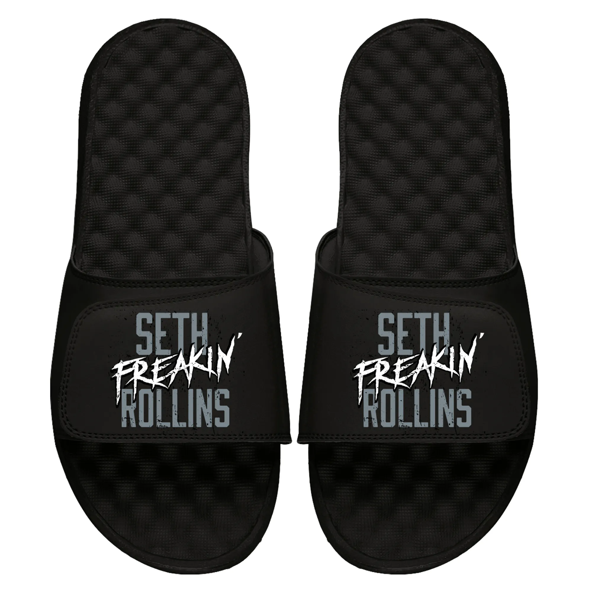 Men's ISlide Black Seth "Freakin" Rollins Slide Sandals sold by WWE