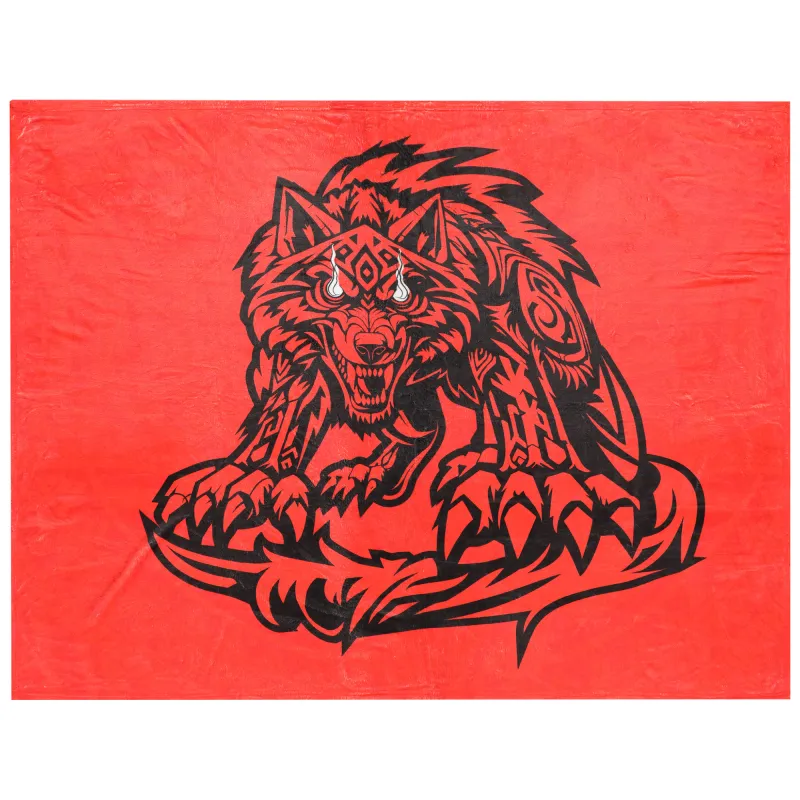 WWE Authentic Red Jacob Fatu 50" x 60" Blanket sold by WWE