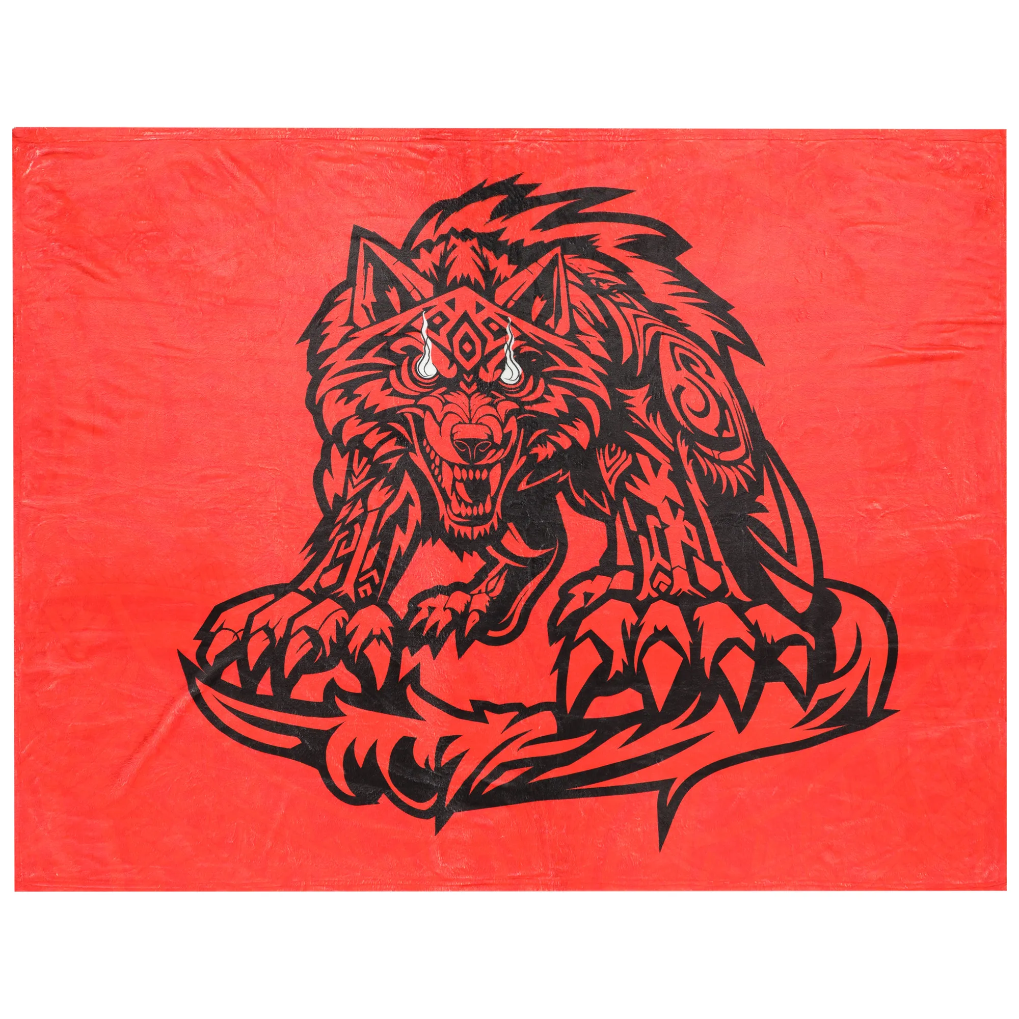 WWE Authentic Red Jacob Fatu 50" x 60" Blanket sold by WWE