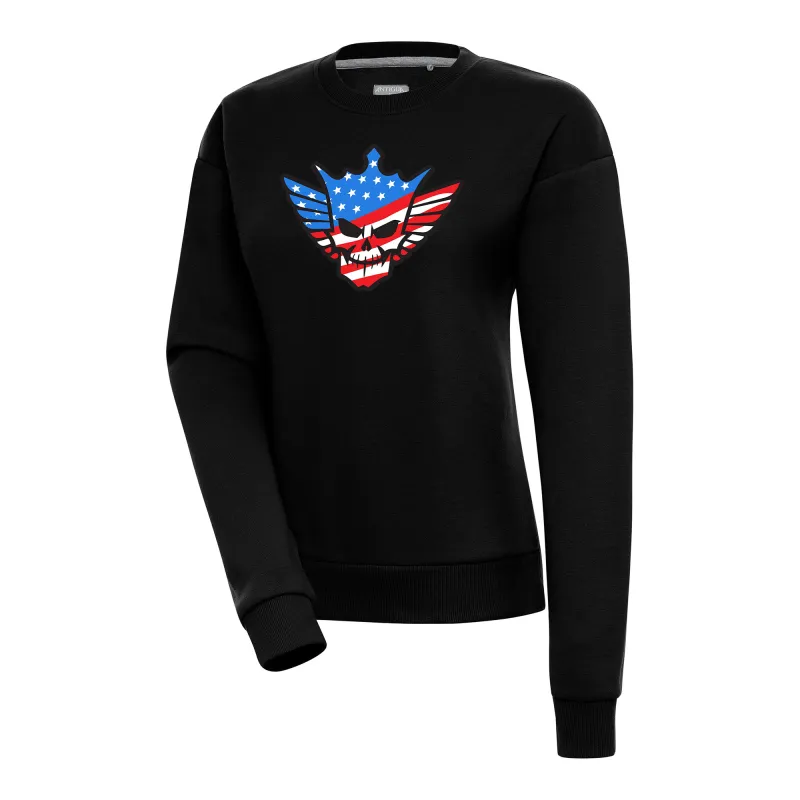 Women's Antigua Black Cody Rhodes Victory Pullover Sweatshirt sold by WWE