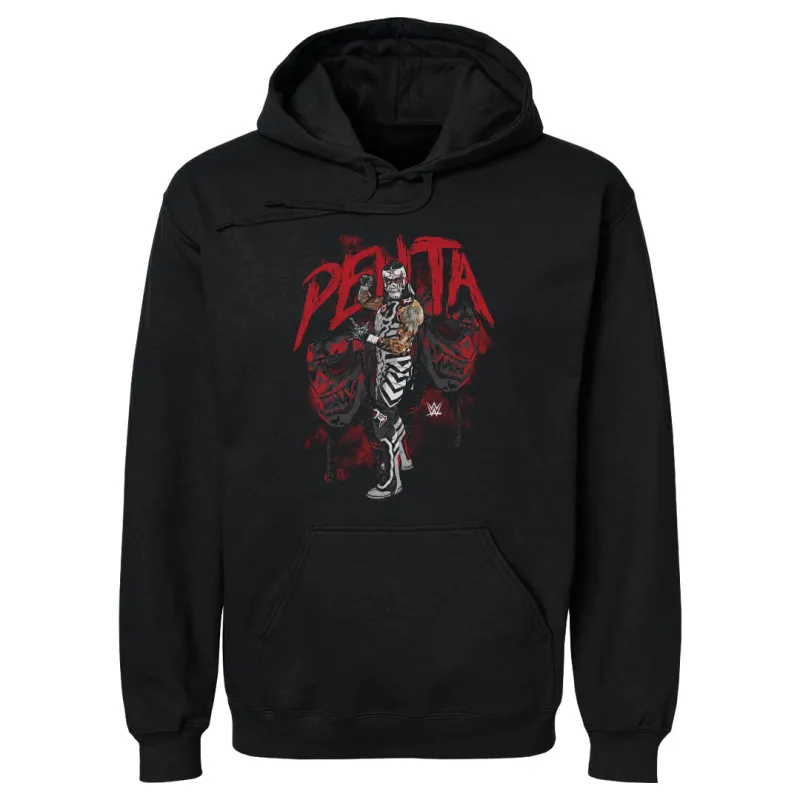 Men's 500 Level Black Penta Grunge Pose Pullover Hoodie sold by WWE