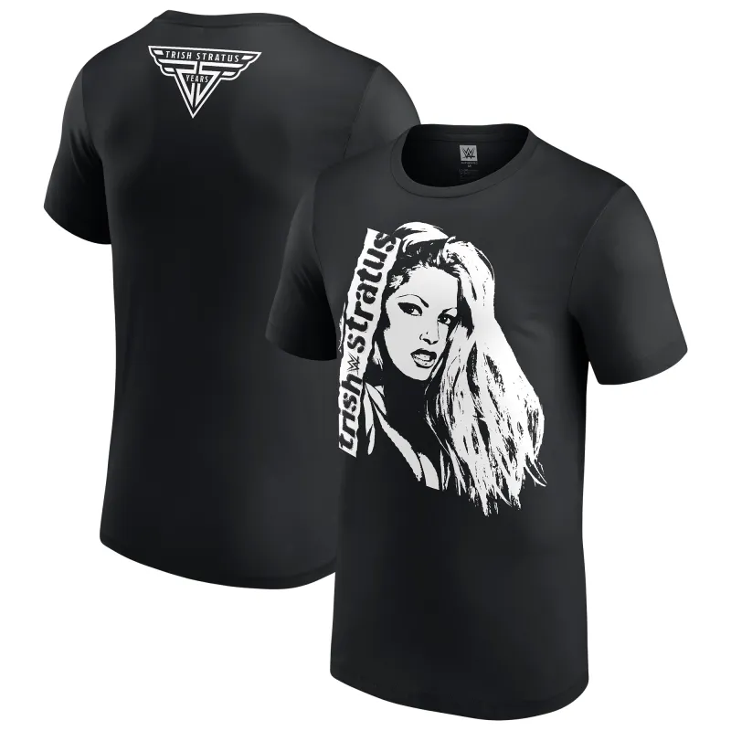 Men's Black Trish Stratus Photo T-Shirt sold by WWE