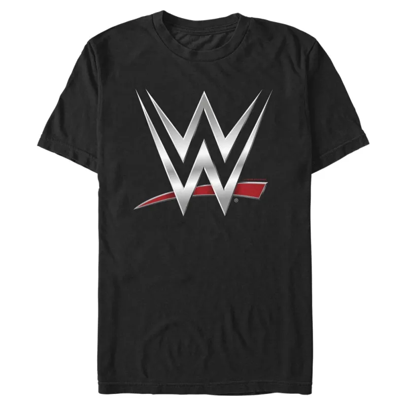Men's Mad Engine Black WWE Logo T-Shirt sold by WWE