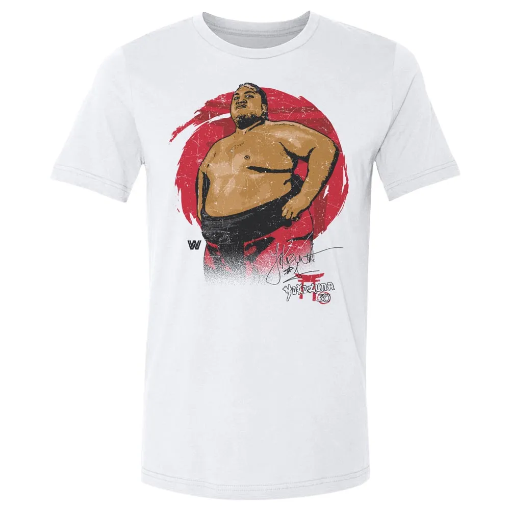 Men's 500 Level White Yokozuna 30th Anniversary T-Shirt sold by WWE