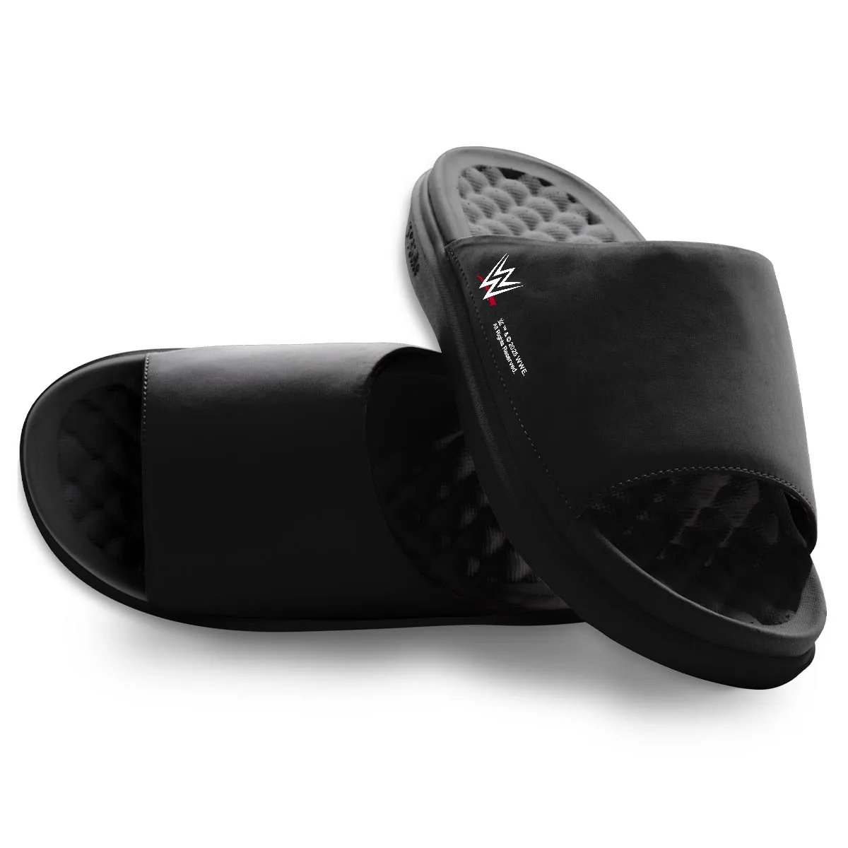 Men's ISlide WWE Logo Motive Slide Sandals sold by WWE