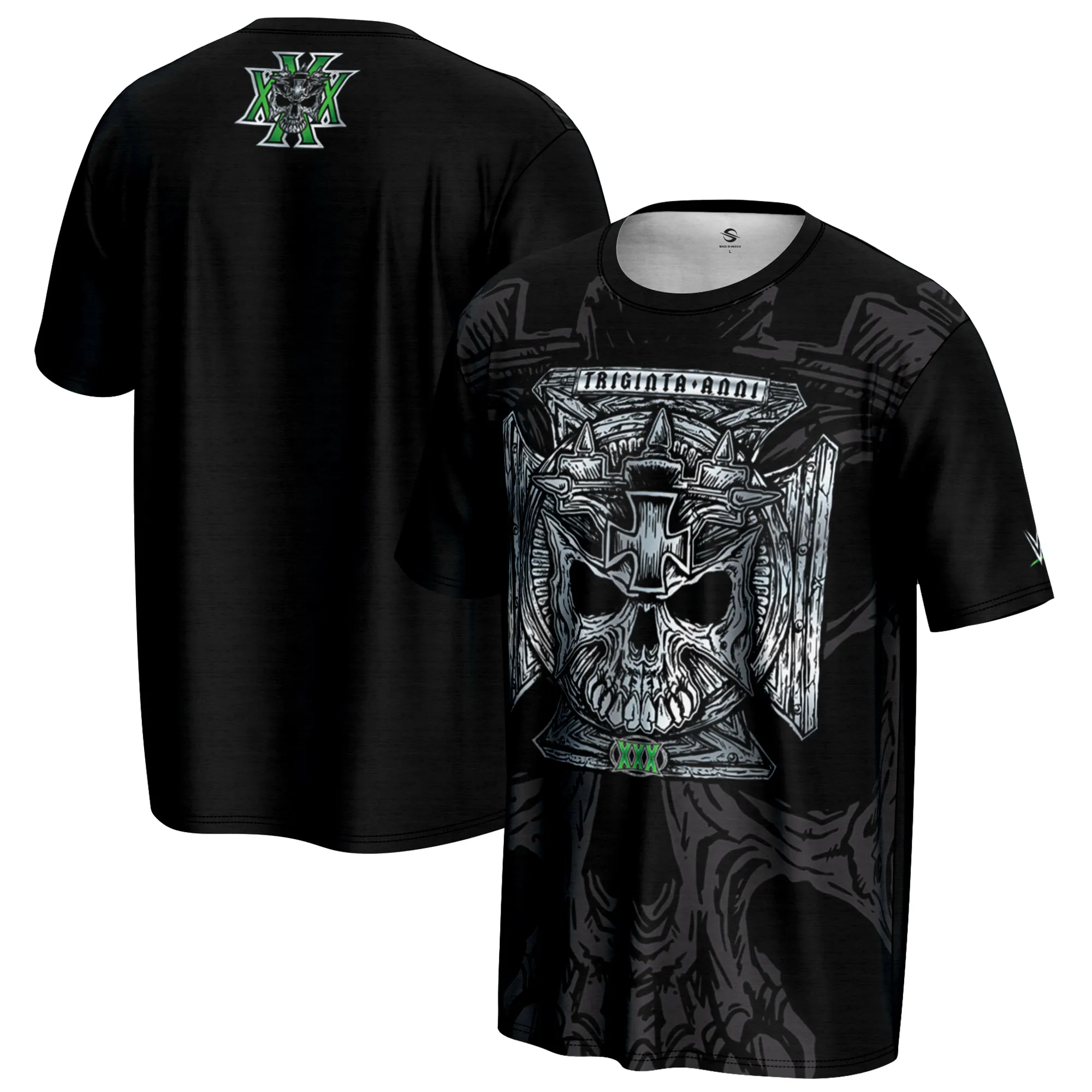 Men's ProSphere Black Triple H 30th Anniversary T-Shirt sold by WWE