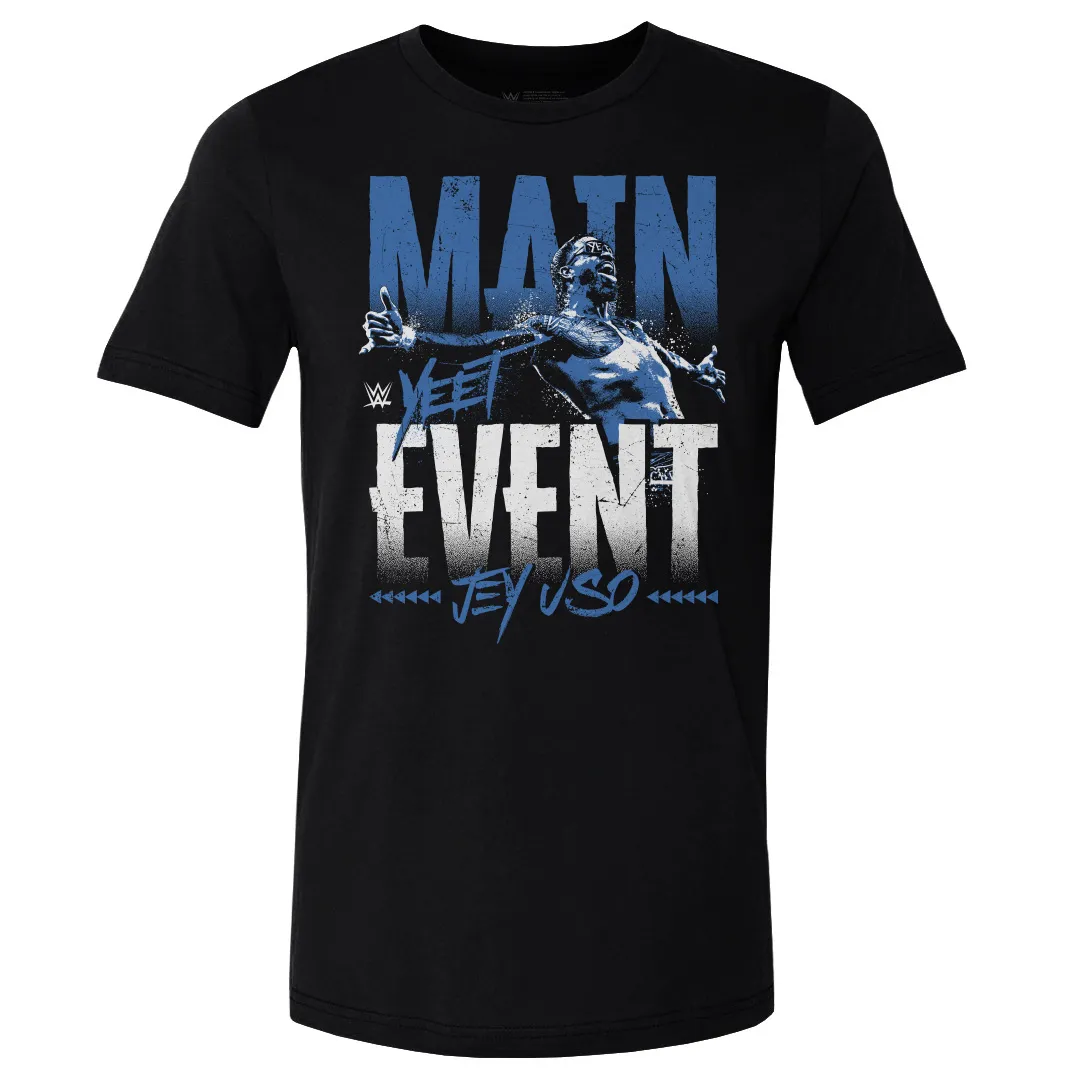 Men's 500 Level Black Jey Uso Main Event T-Shirt sold by WWE