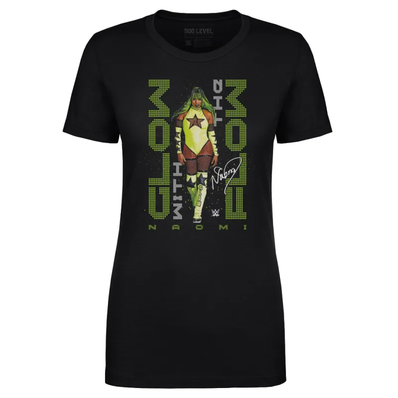 Women's 500 Level Black Naomi Glow With The Flow Pose T-Shirt made by 500 Level