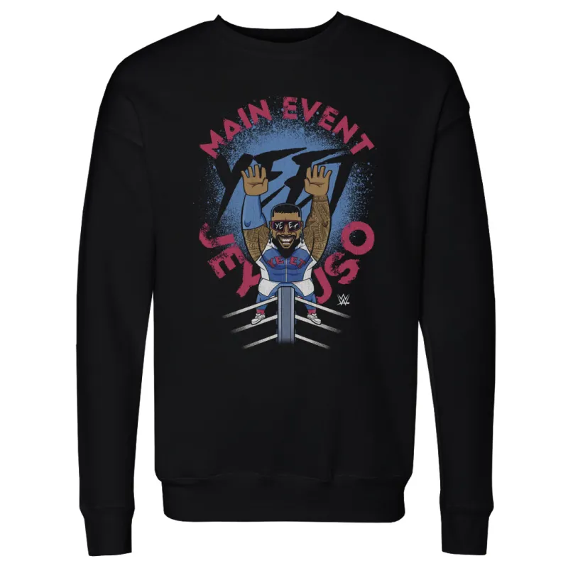 Men's 500 Level Black Jey Uso Big Shots Ropes Pullover Sweatshirt sold by WWE