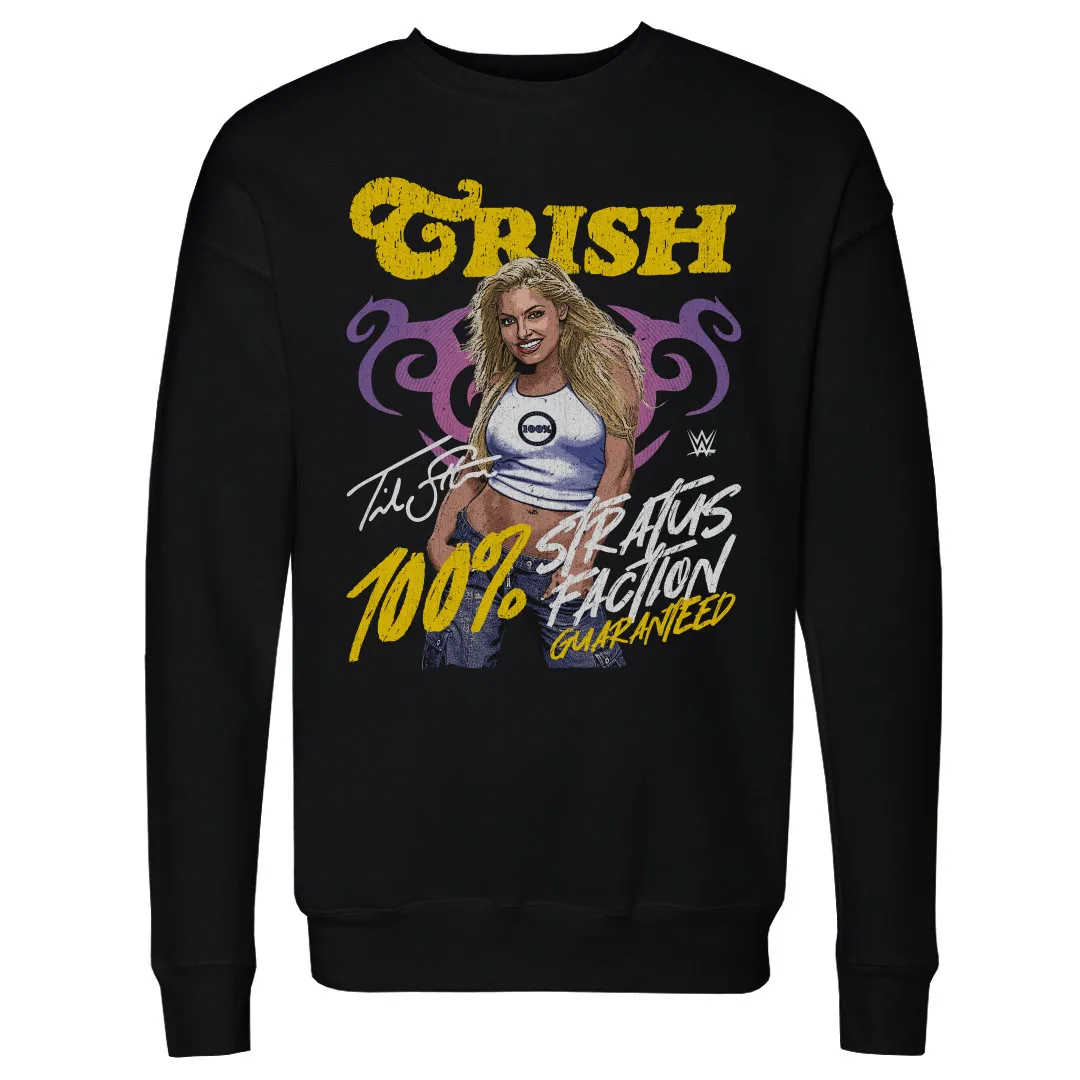 Men's 500 Level Black Trish Stratus Stratusfaction Crewneck Sweatshirt sold by WWE