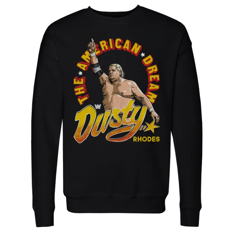 Men's 500 Level  Black Dusty Rhodes Pullover Sweatshirt sold by WWE