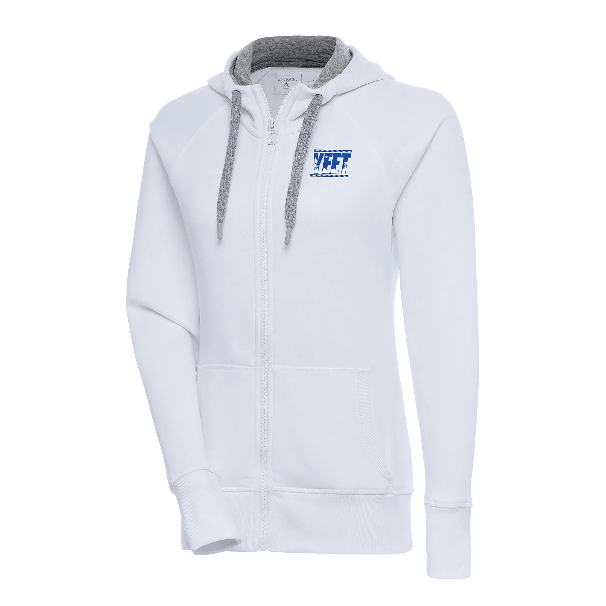 Women's Antigua White Jey Uso Victory Full-Zip Hoodie sold by WWE
