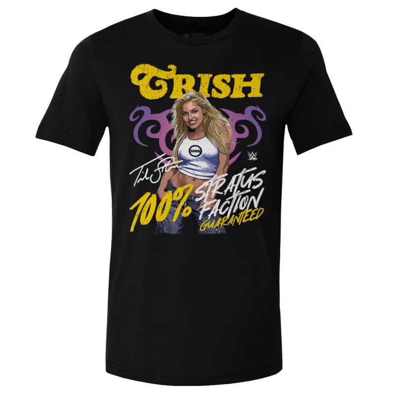 Men's 500 Level  Black Trish Stratus Stratusfaction T-Shirt sold by WWE