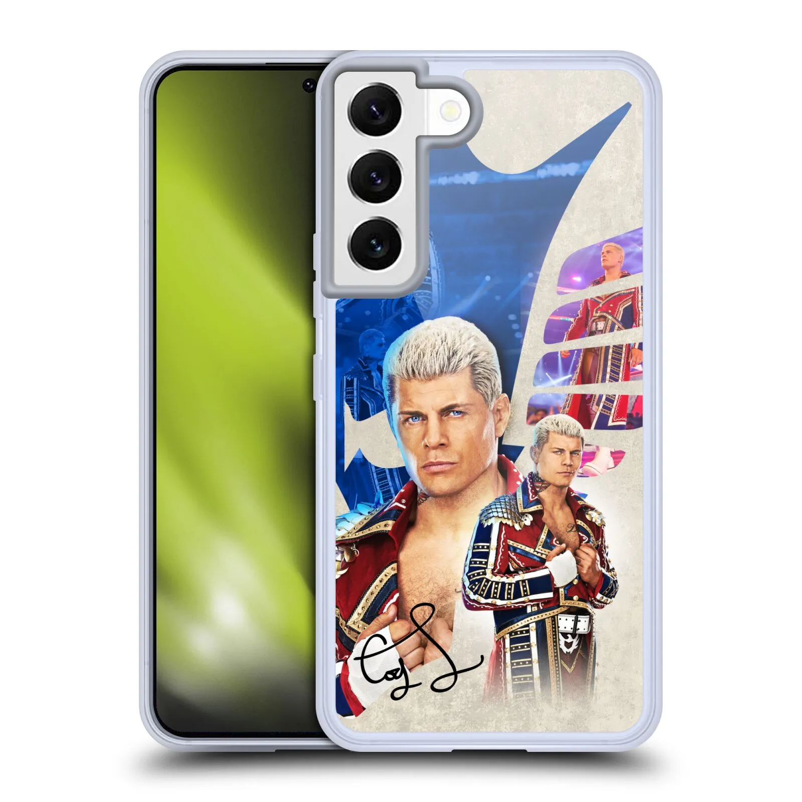 V167421 CODRHO WWE Cody Rhodes Soft Gel Phone Case - Samsung - Collage ACCCELPHO sold by WWE