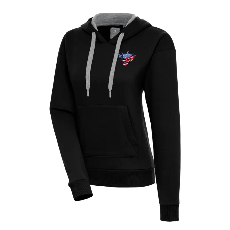 Women's Antigua Black Cody Rhodes Victory Pullover Hoodie sold by WWE