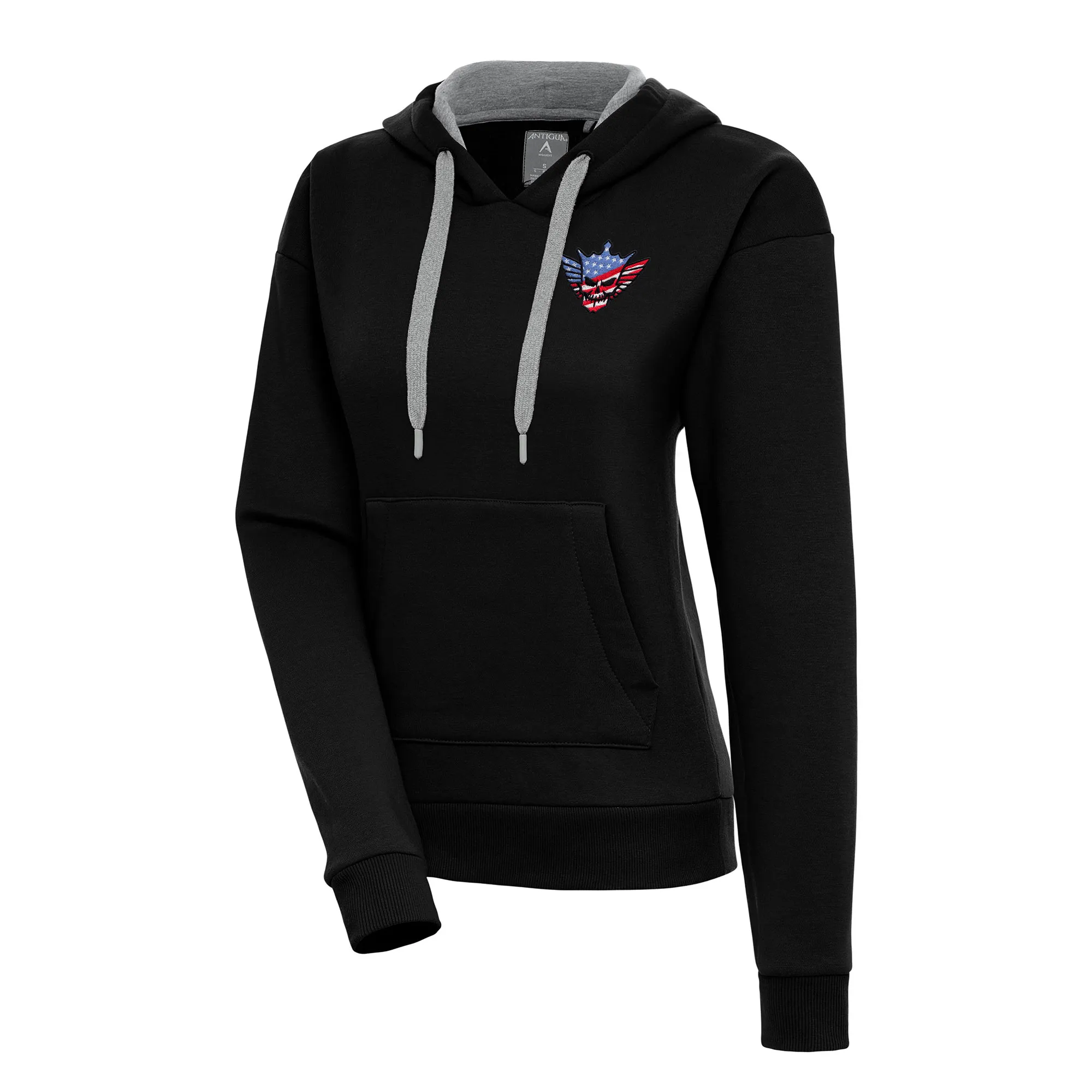 Women's Antigua Black Cody Rhodes Victory Pullover Hoodie sold by WWE
