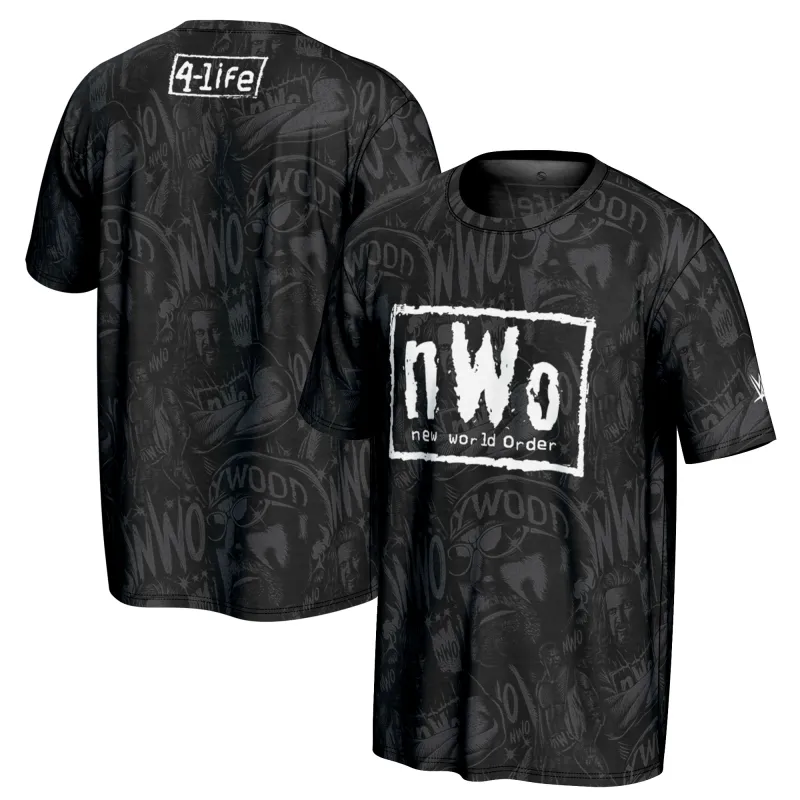 Men's ProSphere Black nWo 4-Life T-Shirt sold by WWE