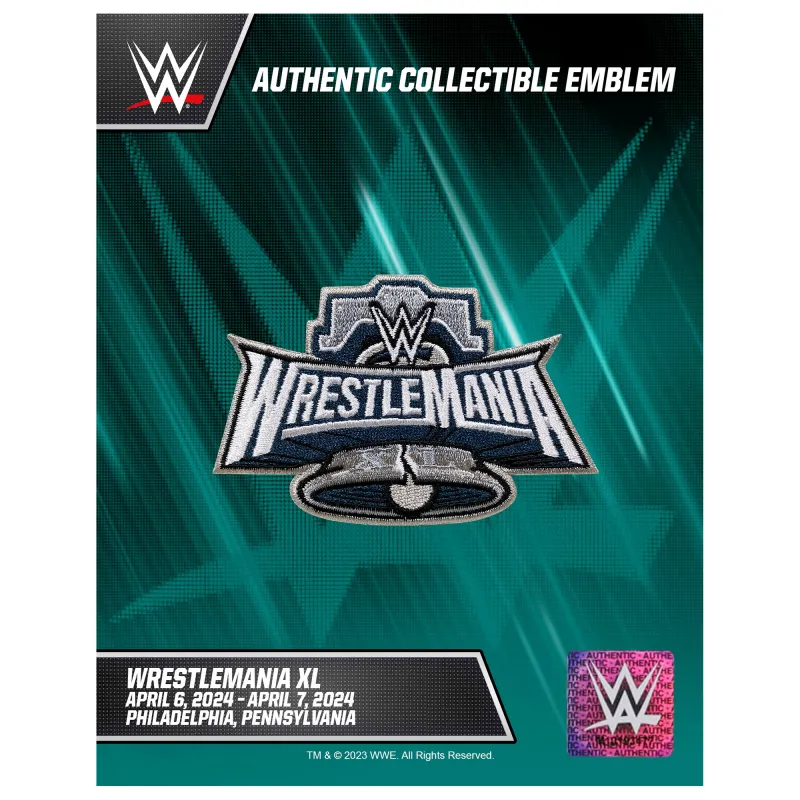 WrestleMania 40 Event Logo Patch sold by WWE