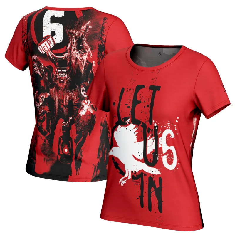 Women's ProSphere Red Wyatt Sicks Let Us In T-Shirt sold by WWE