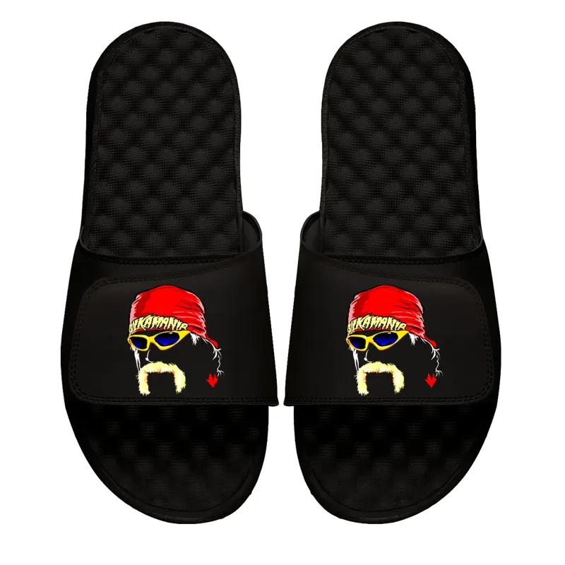 Unisex ISlide Black Hulk Hogan Graphic Slide Sandals sold by WWE