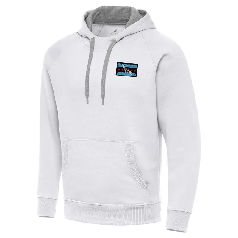 Men's Antigua  White CM Punk Victory Pullover Hoodie sold by WWE