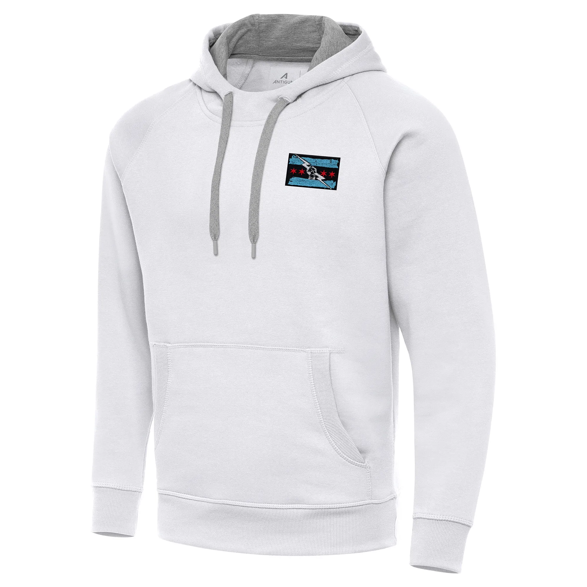 Men's Antigua White CM Punk Victory Pullover Hoodie sold by WWE