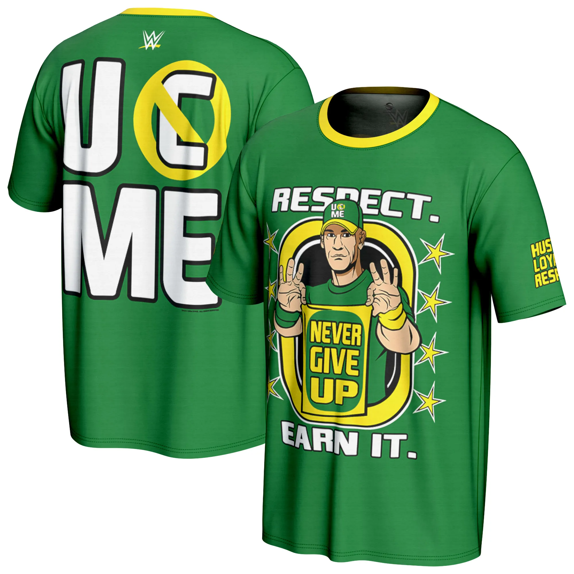 Men's ProSphere Green John Cena U Can't See Me T-Shirt sold by WWE