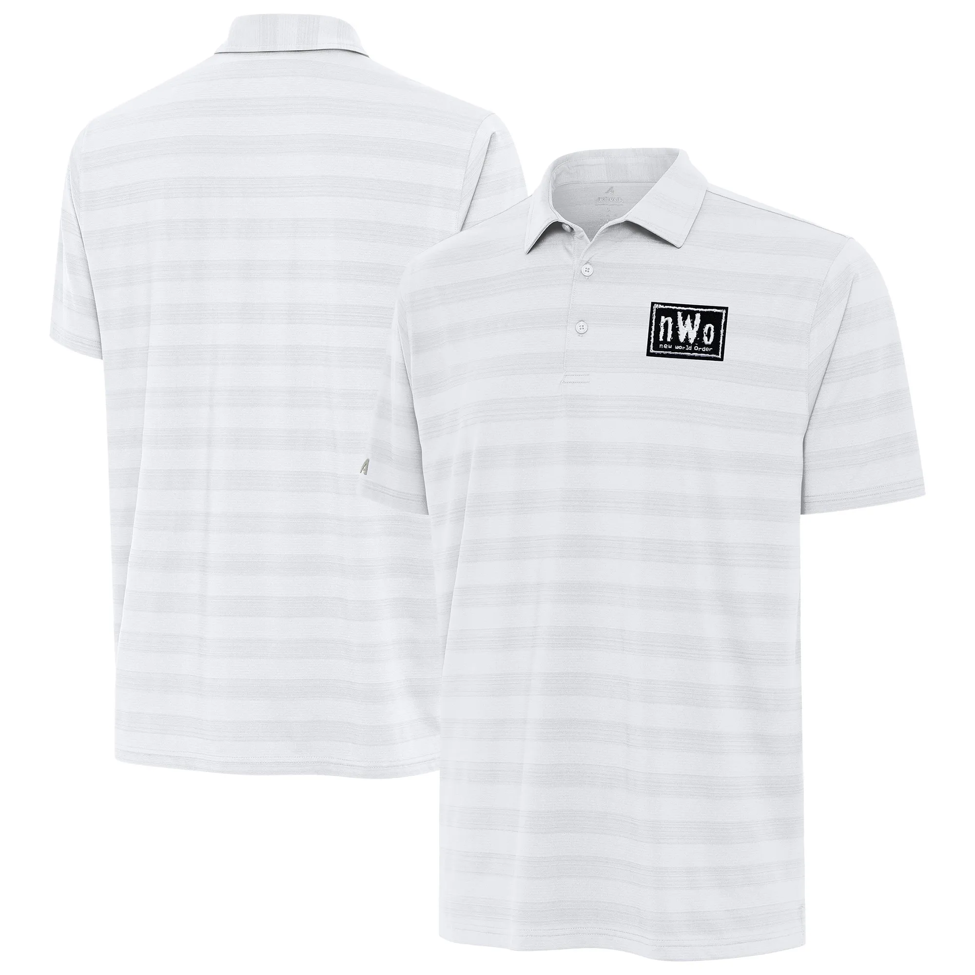 Men's Antigua White nWo Tunnel Polo sold by WWE