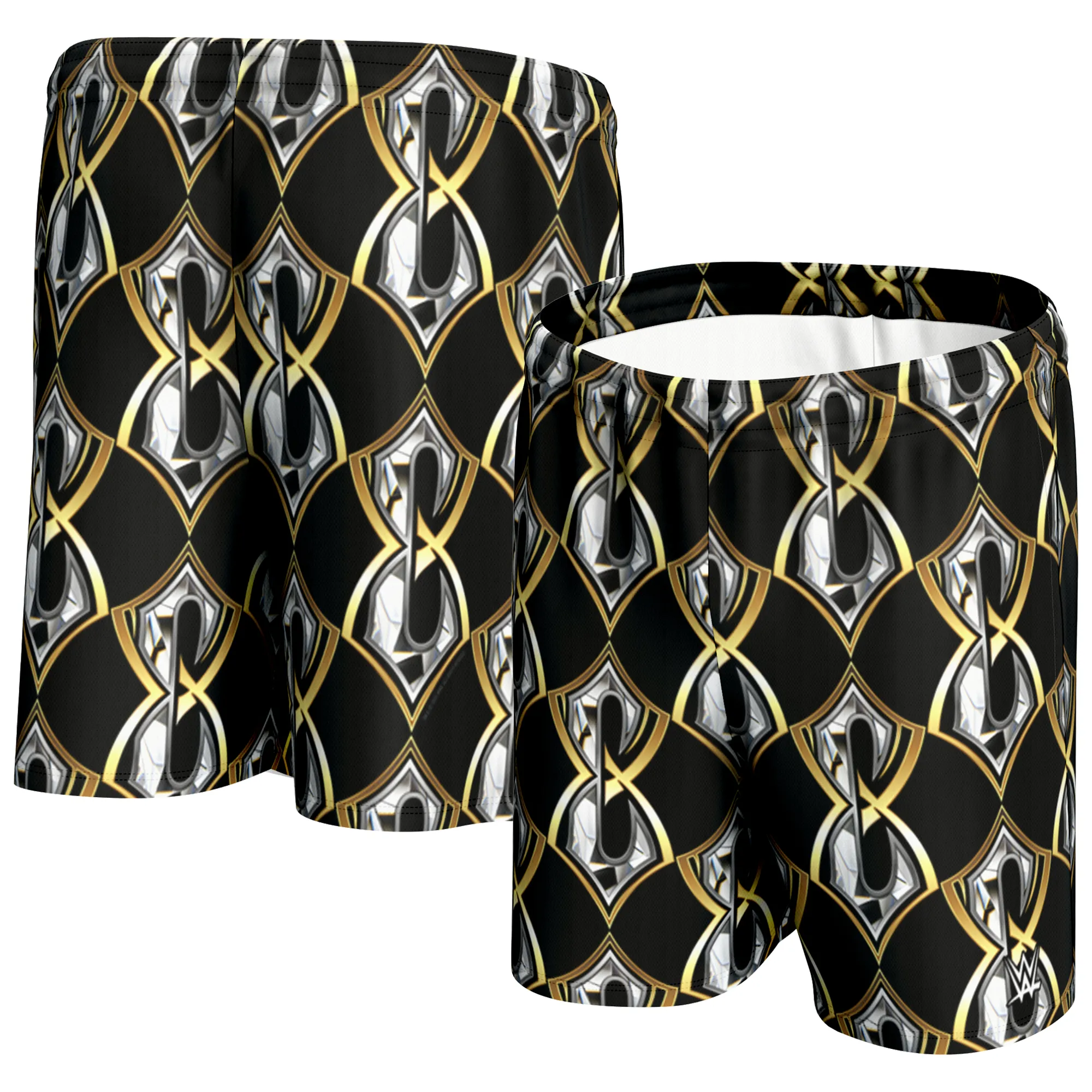 Men's ProSphere Black Charlotte Flair Logo Shorts sold by WWE