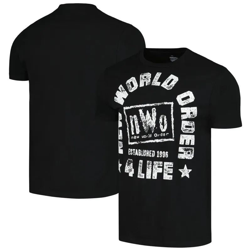 Men's Ripple Junction Black nWo 4 Life T-Shirt sold by WWE