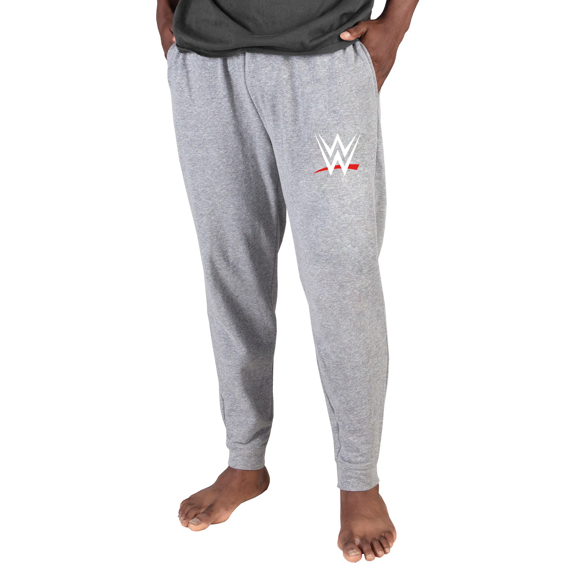Men's Concepts Sport Gray WWE Mainstream Cuffed Terry Pants sold by WWE