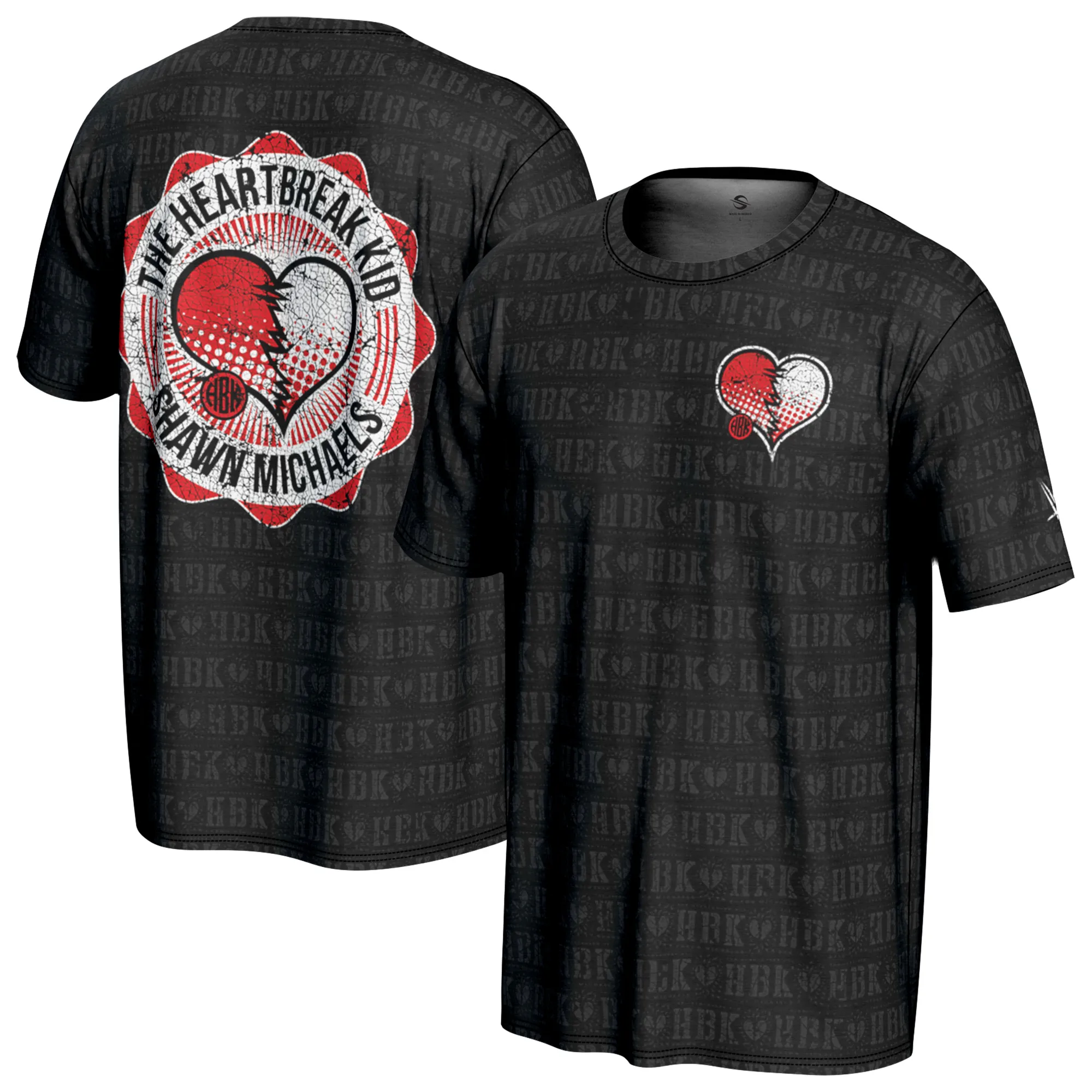 Men's ProSphere Black Shawn Michaels Graphic T-Shirt sold by WWE