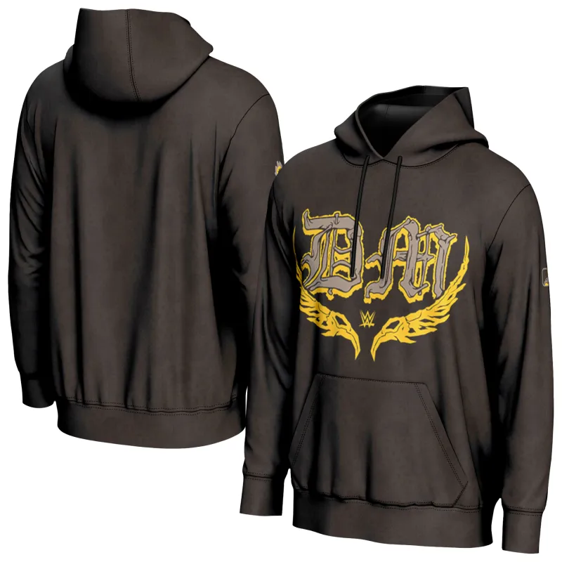 Men's ProSphere Brown Dominik Mysterio Superstar Hoodie sold by WWE