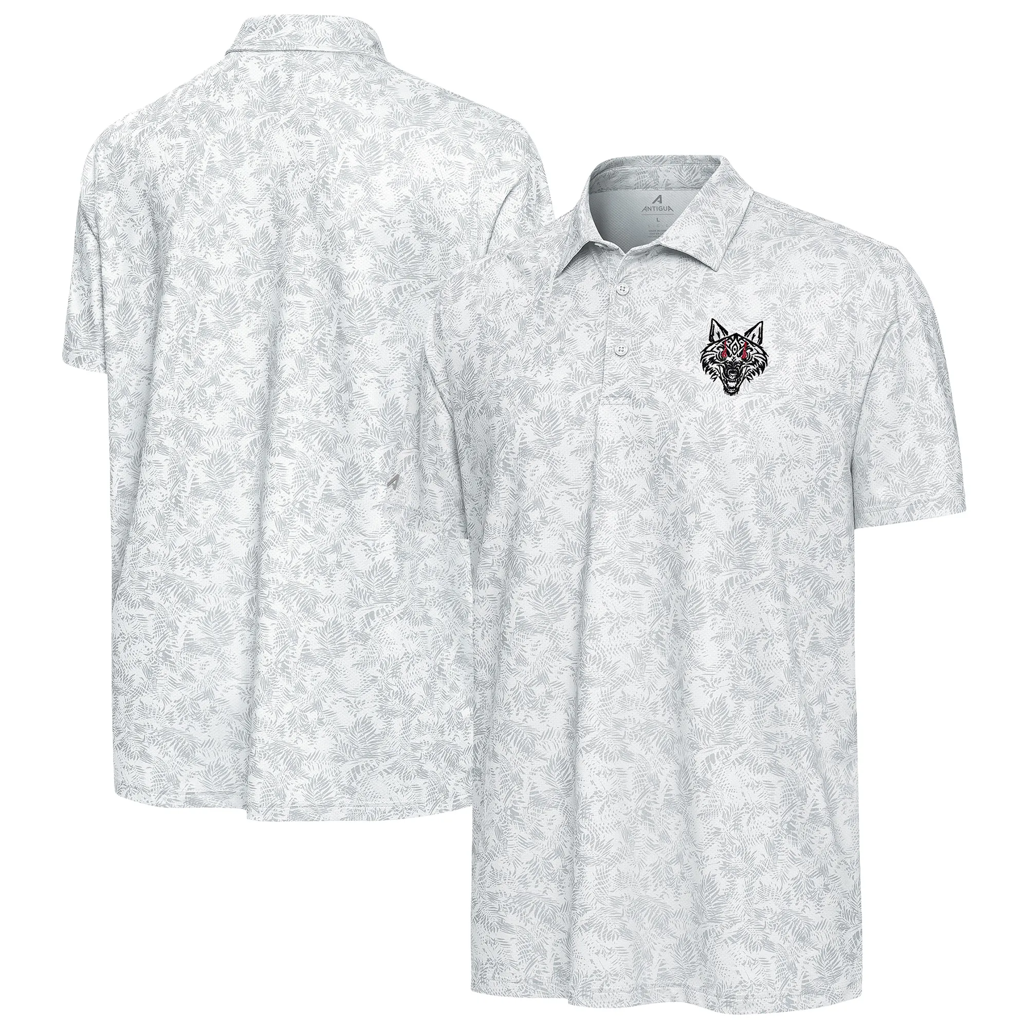 Men's Antigua White Jacob Fatu Lush Polo sold by WWE